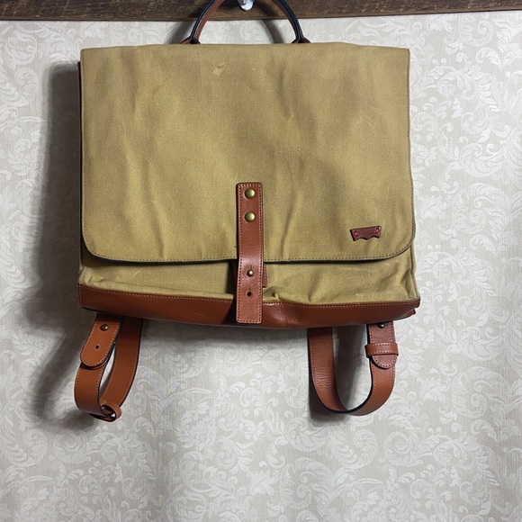 Levi’s canvas and leather trim backpack